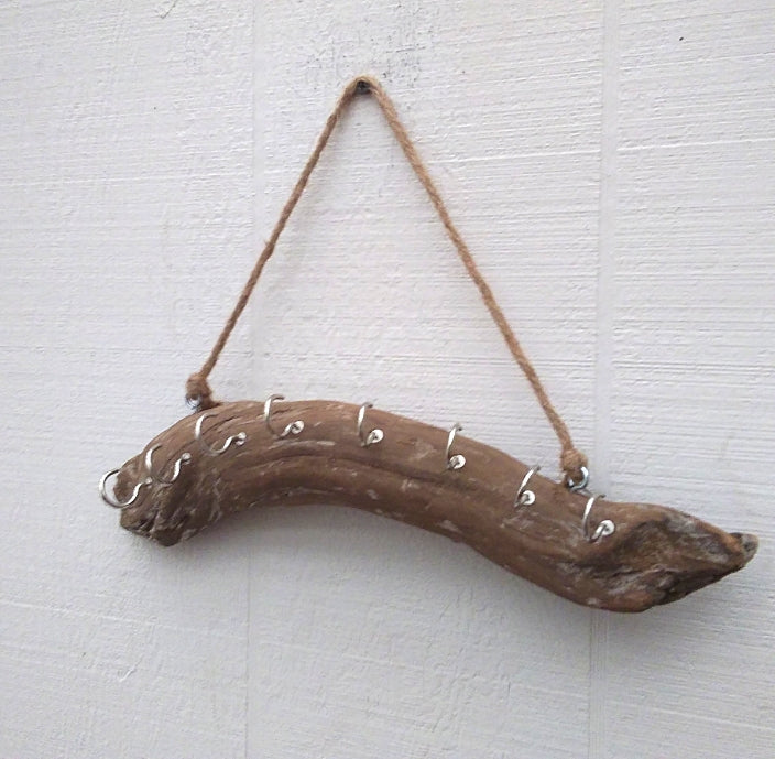 Necklace Organizer Display Driftwood Key Hook