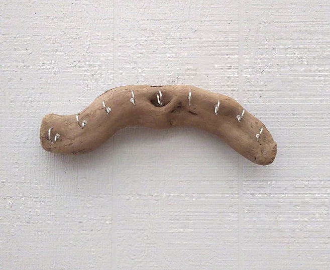 Driftwood Necklace Display Wall Mounted Key Hooks