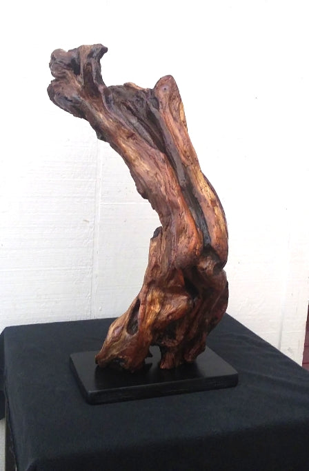 Driftwood Abstract Floor Sculpture Rustic Lodge Decor