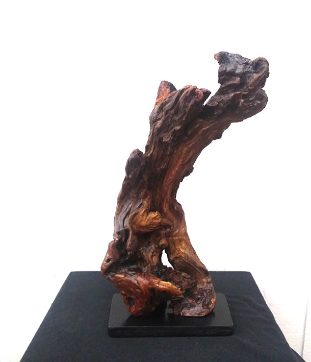 Driftwood Abstract Floor Sculpture Rustic Lodge Decor
