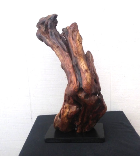 Driftwood Abstract Floor Sculpture Rustic Lodge Decor
