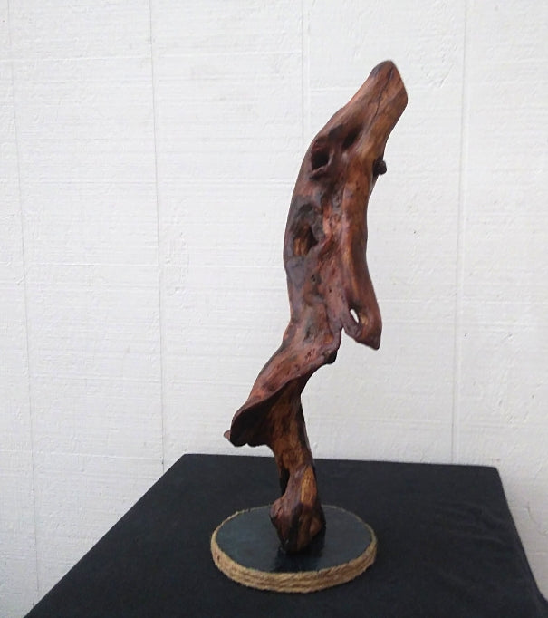 Driftwood Decor Mantel Sculpture Beach Themed Art