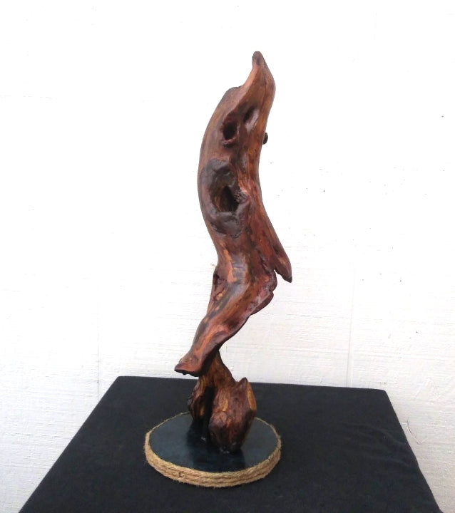 Driftwood Decor Mantel Sculpture Beach Themed Art