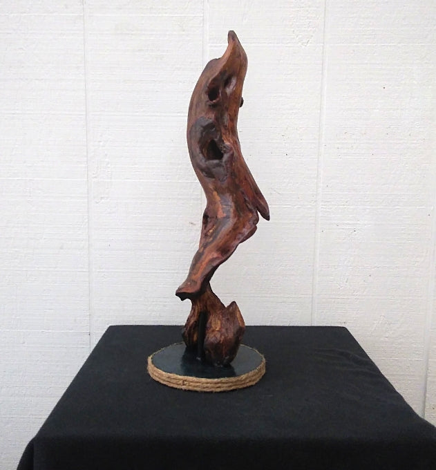 Driftwood Decor Mantel Sculpture Beach Themed Art