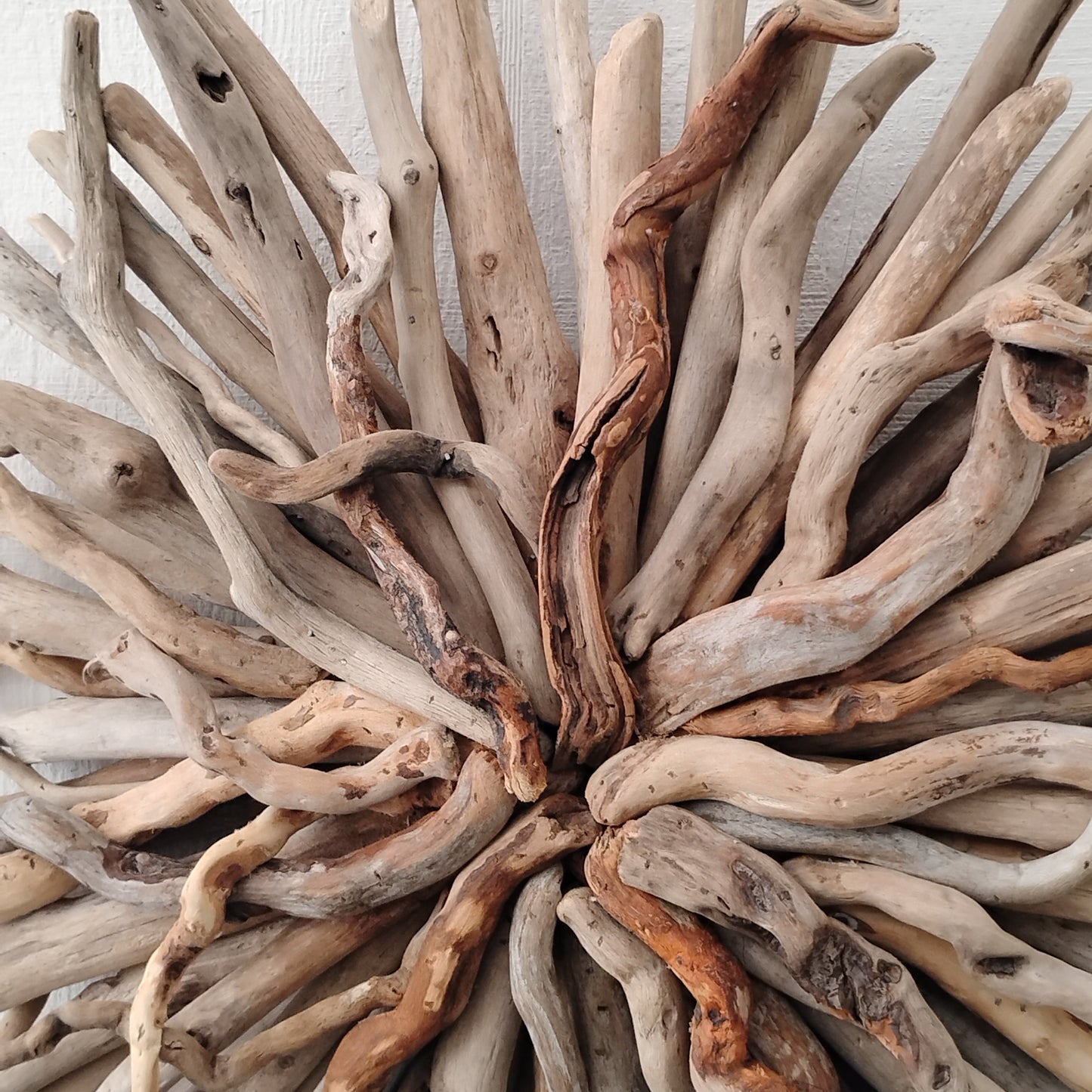 Driftwood Starburst Round Driftwood Wall Hanging