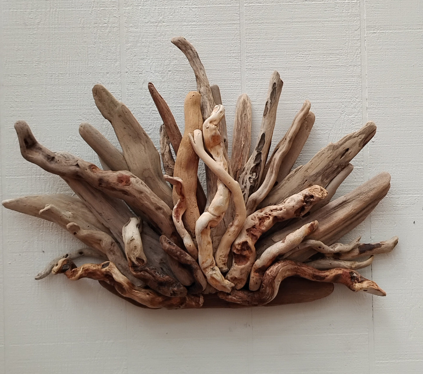 Rustic Driftwood Art Mantel Sculpture