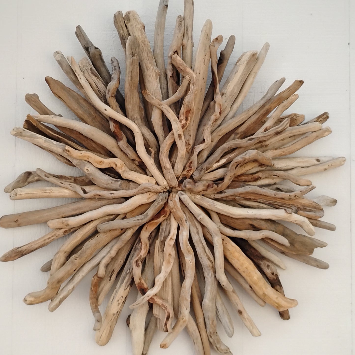 Natural Driftwood Art Starburst Wall Hanging