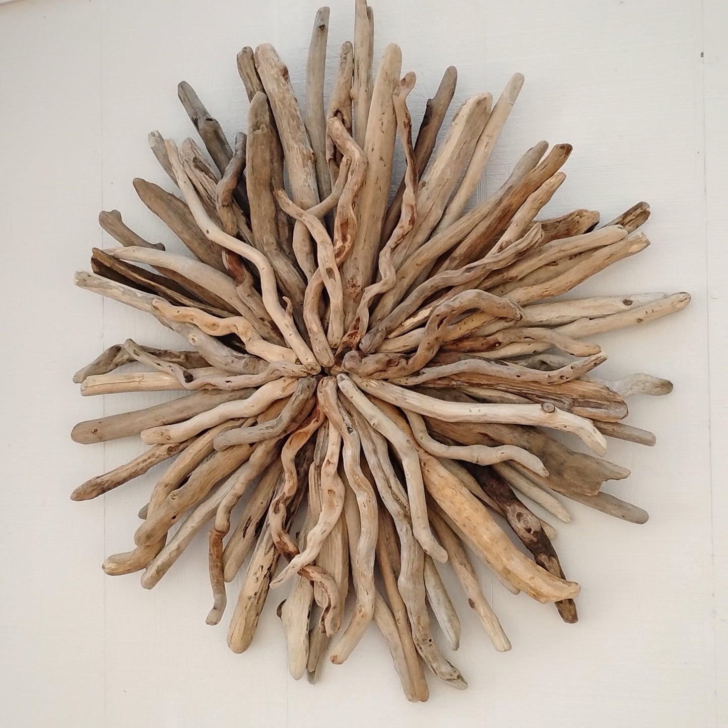 Natural Driftwood Art Starburst Wall Hanging