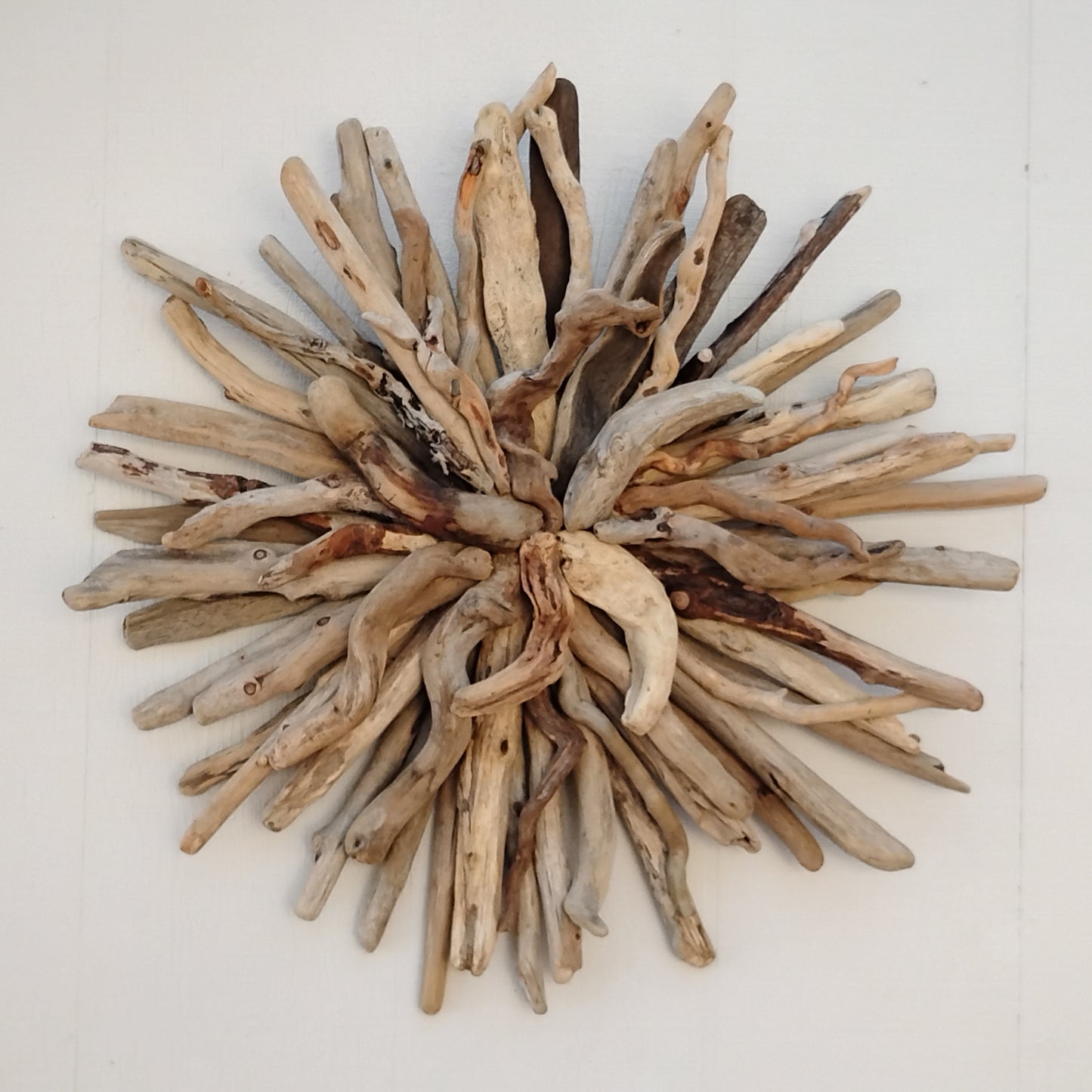Driftwood Art Round Wall Sculpture