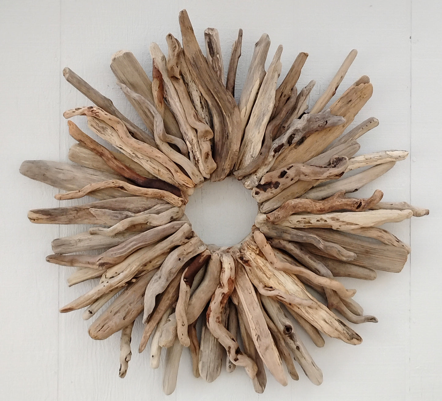 Large Driftwood Wreath Oregon Made Handcrafted Beach Cottage Wall Art
