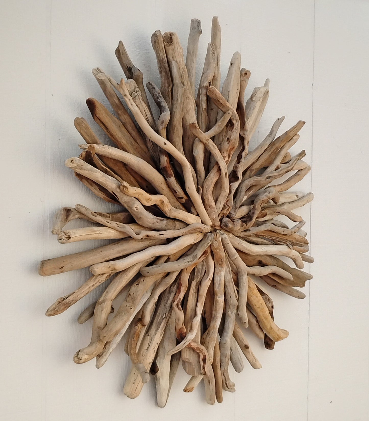 Natural Driftwood Art Starburst Wall Hanging
