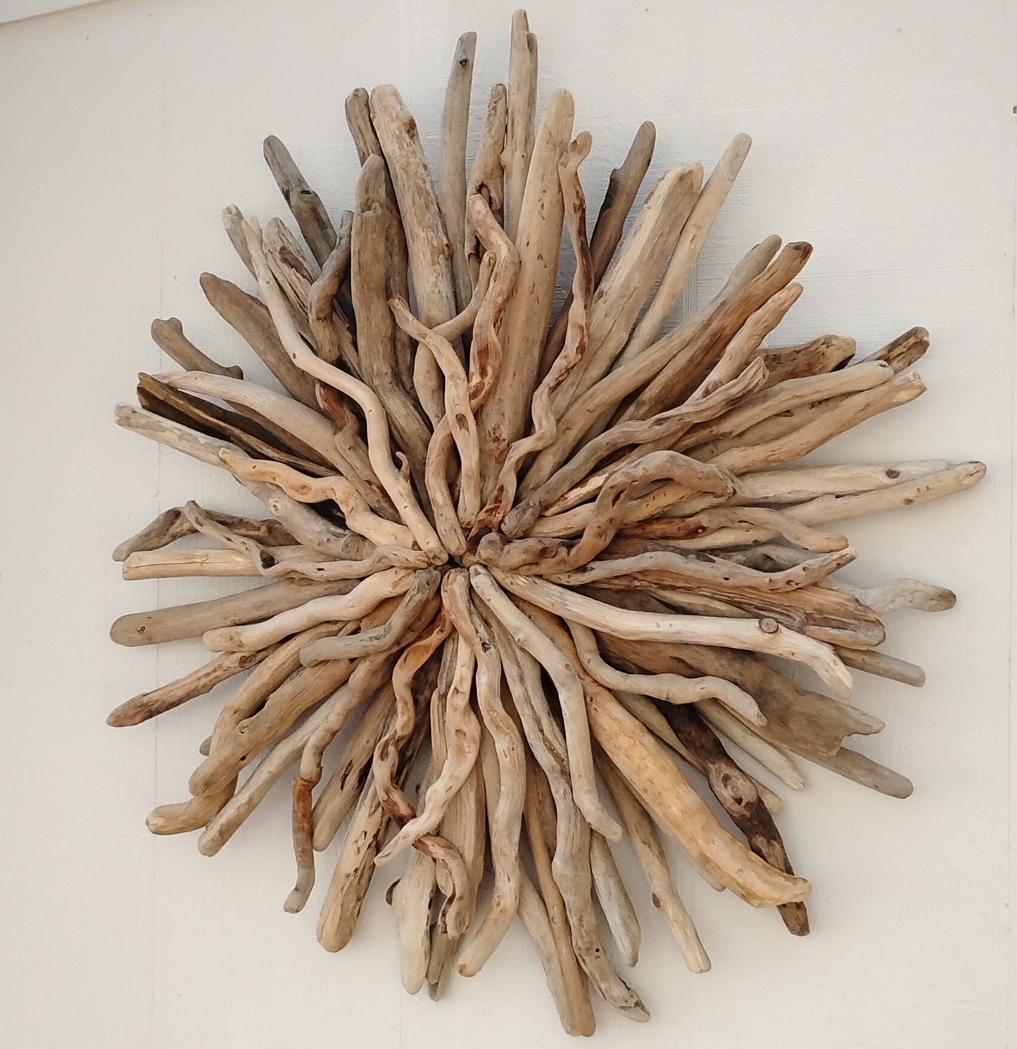 Natural Driftwood Art Starburst Wall Hanging