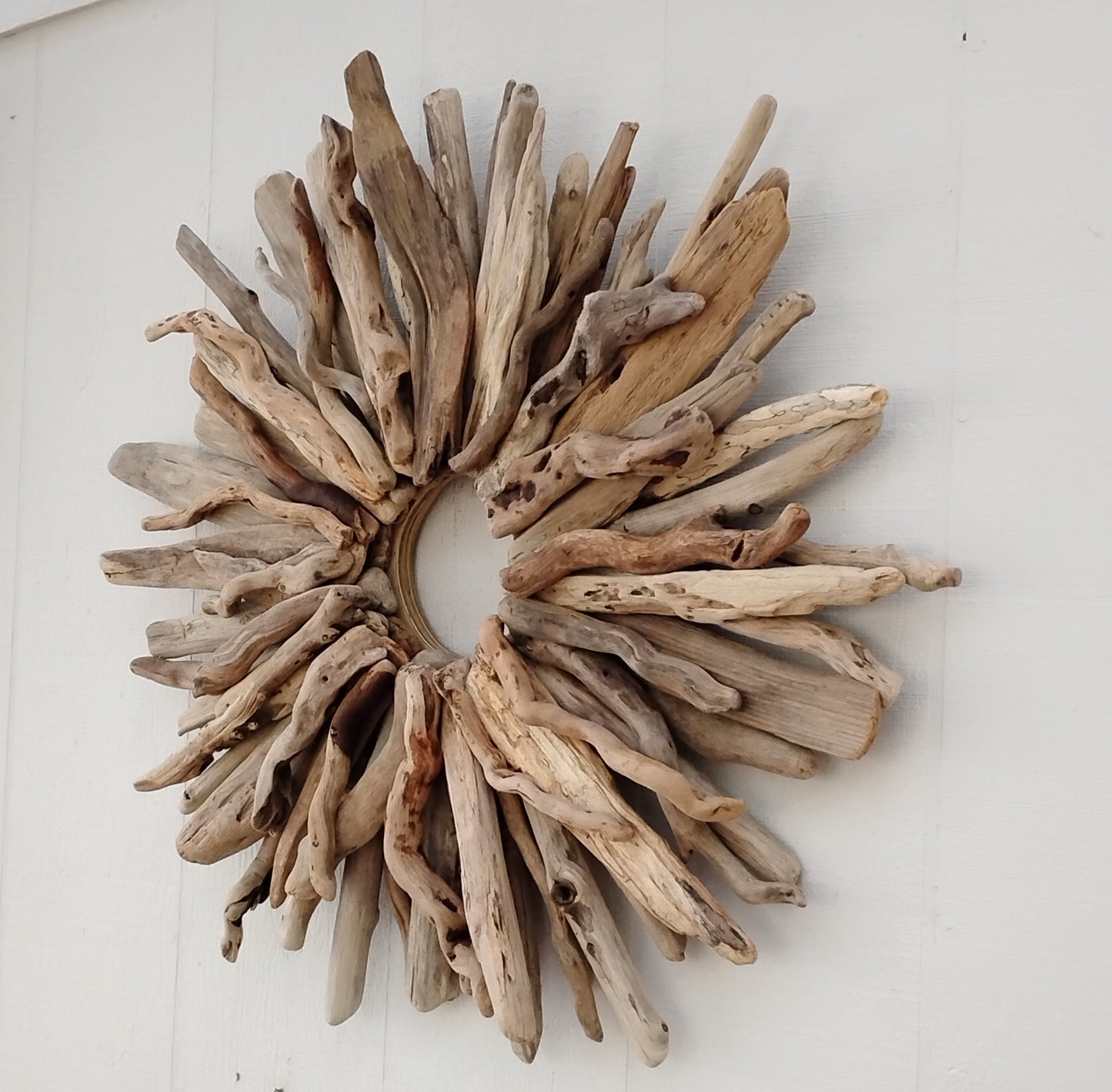 Large Driftwood Wreath Oregon Made Handcrafted Beach Cottage Wall Art