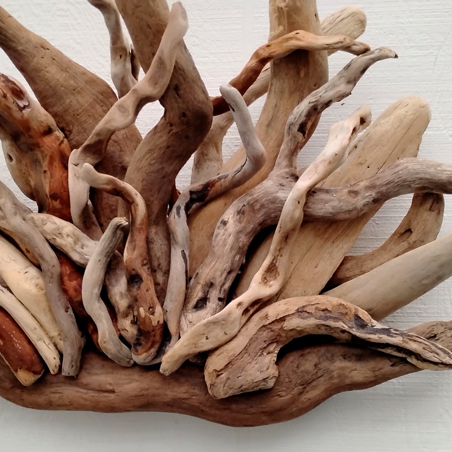 Rustic Fireplace Mantel Driftwood Art Abstract Wall Sculpture