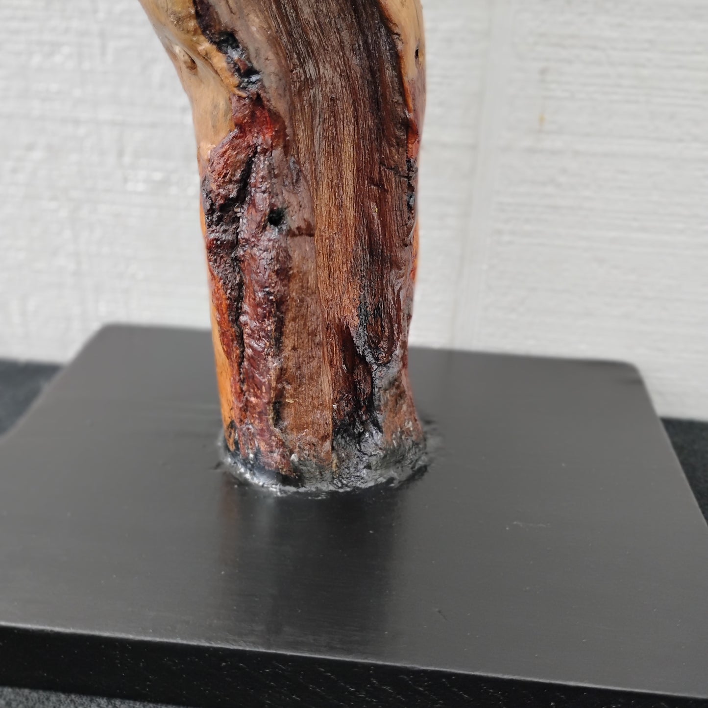 Driftwood Decor Table Sculpture Rustic Abstract Circle Modern Driftwood Decor