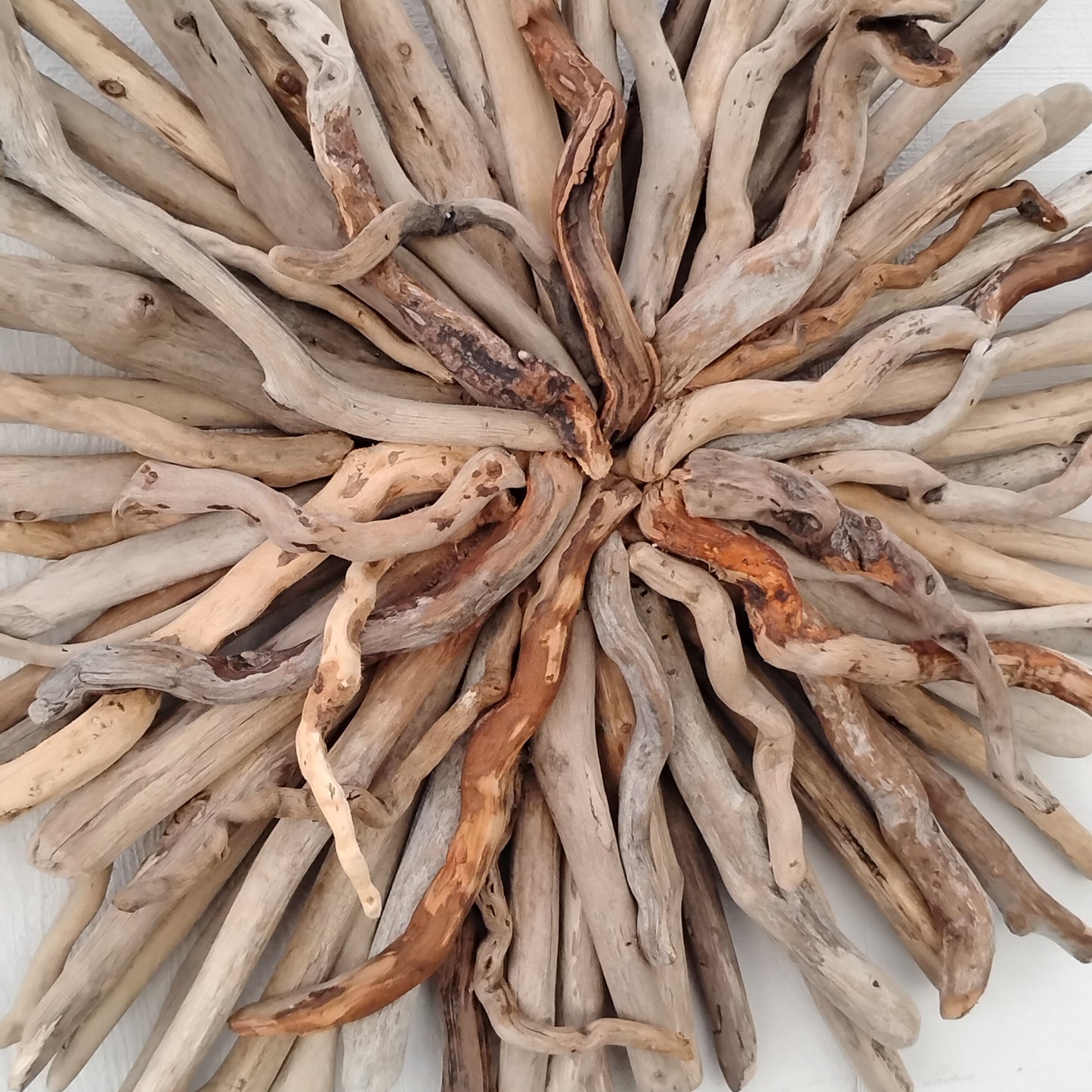 Driftwood Starburst Round Driftwood Wall Hanging