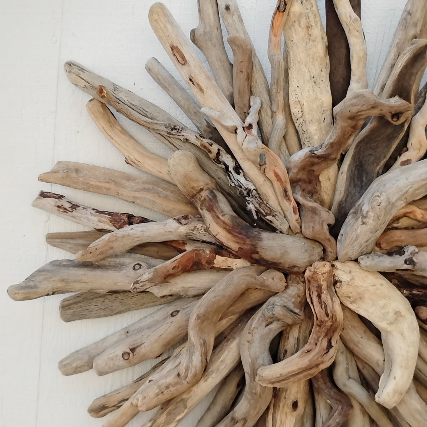Driftwood Art Round Wall Sculpture