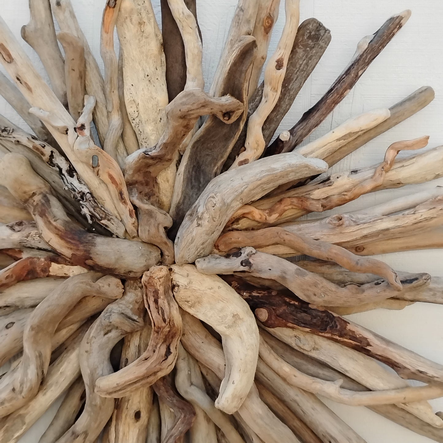 Driftwood Art Round Wall Sculpture