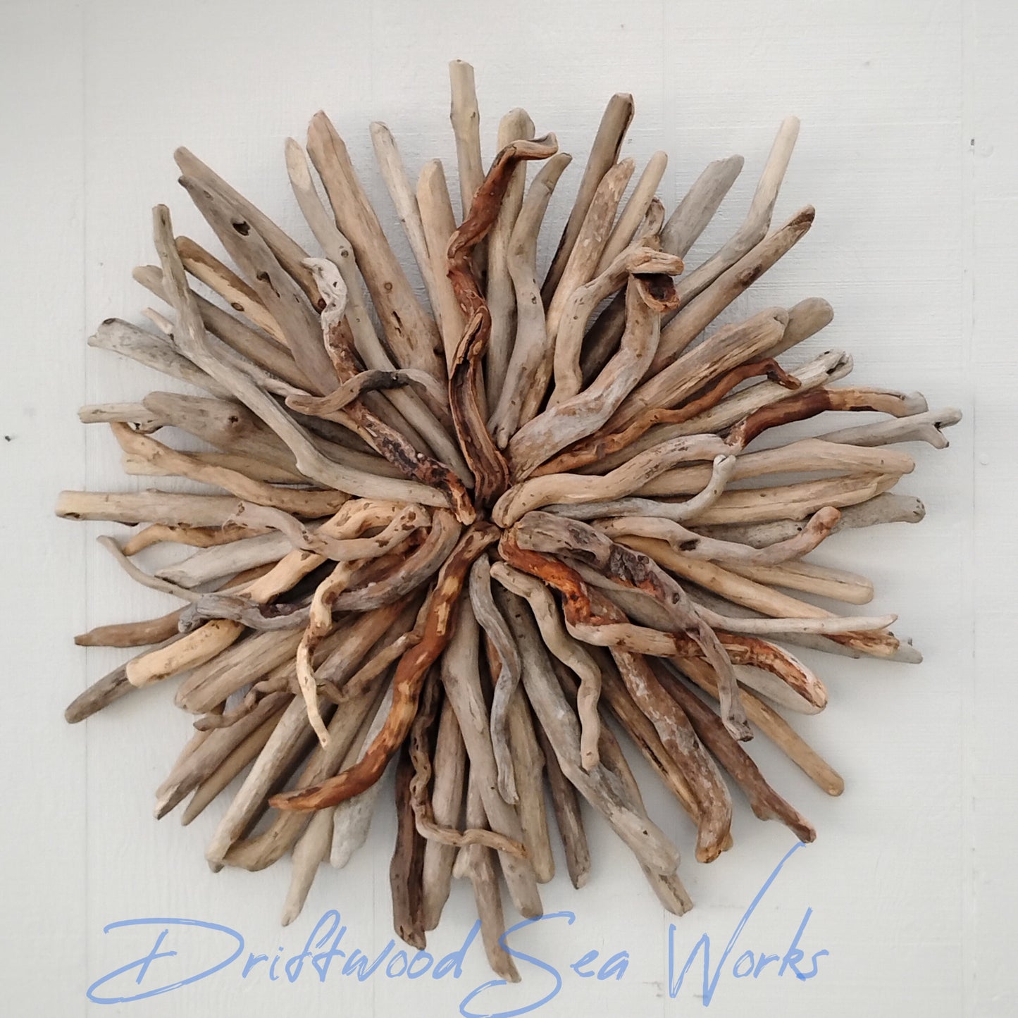 Driftwood Starburst Round Driftwood Wall Hanging