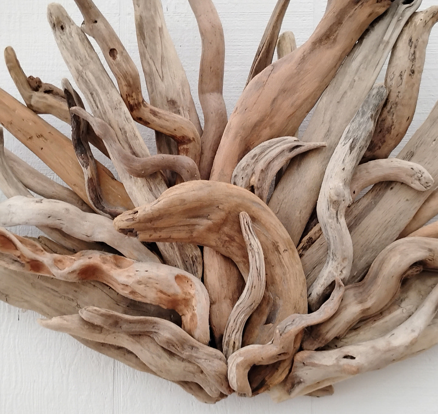 Driftwood Art Sculpture Fireplace Mantel Decor