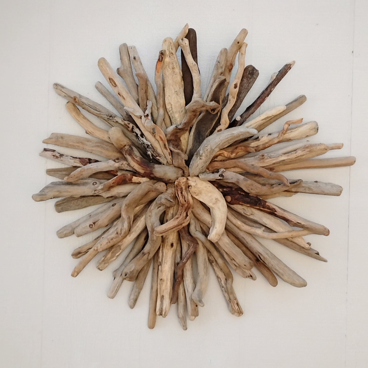 Driftwood Art Round Wall Sculpture