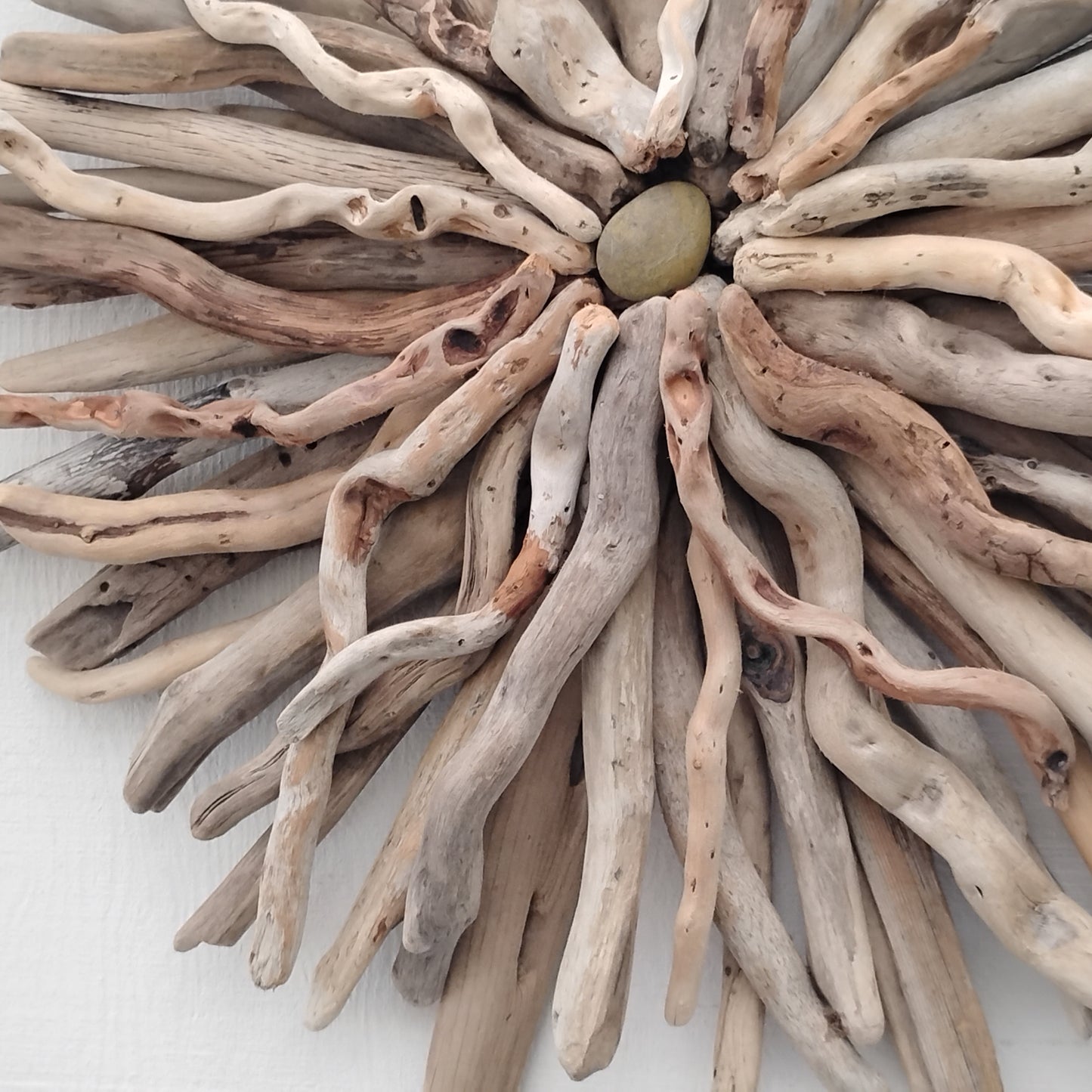 Driftwood Art Round Wall Sculpture