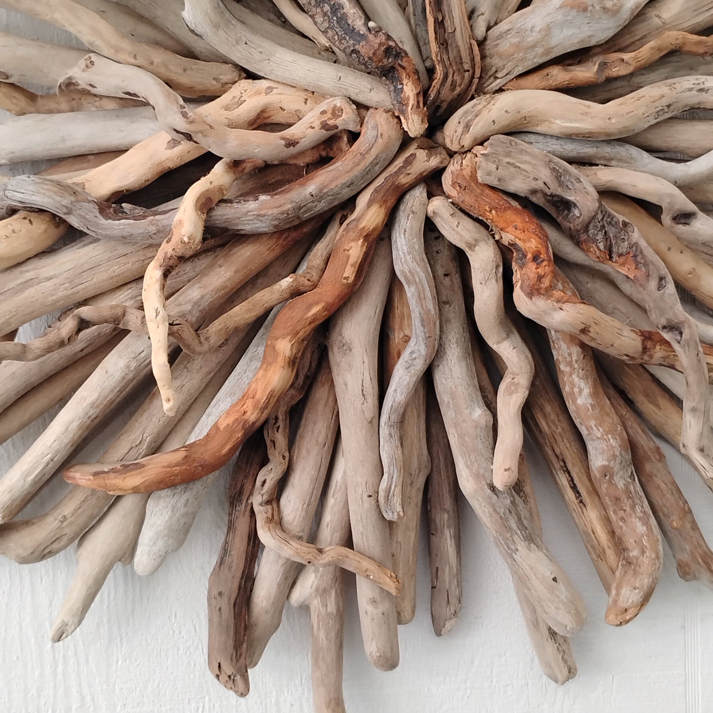 Driftwood Starburst Round Driftwood Wall Hanging