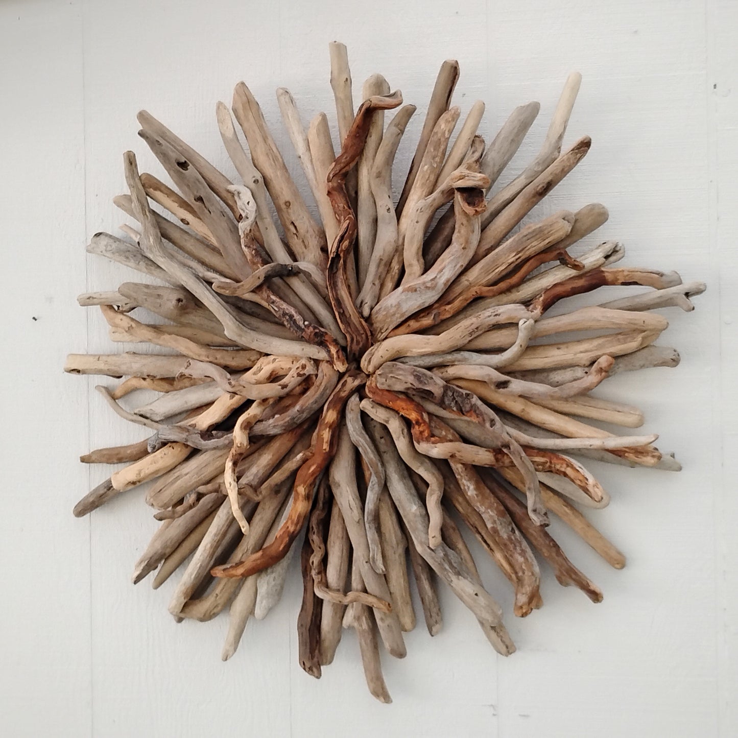 Driftwood Starburst Round Driftwood Wall Hanging