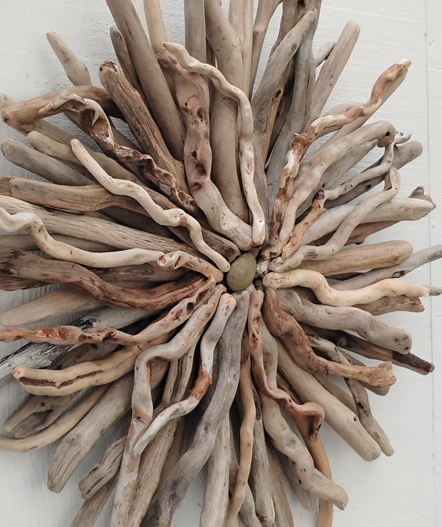 Driftwood Art Round Wall Sculpture