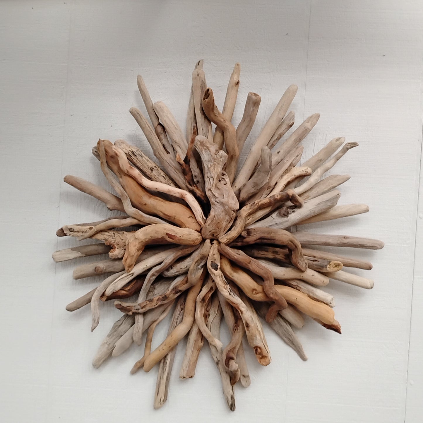 Driftwood Starburst Round Driftwood Wall Hanging