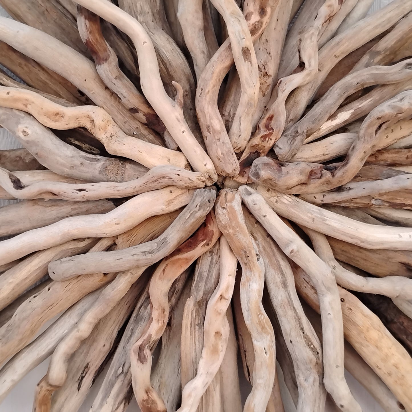 Natural Driftwood Art Starburst Wall Hanging