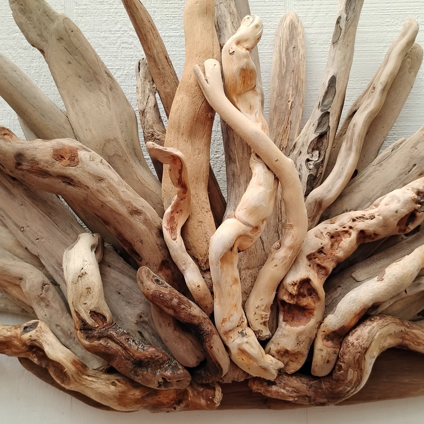 Rustic Driftwood Art Mantel Sculpture