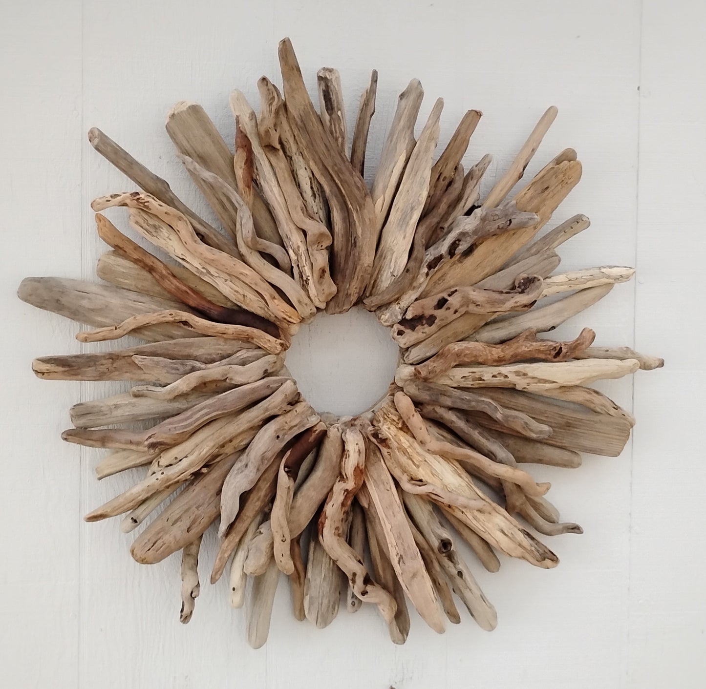 Large Driftwood Wreath Oregon Made Handcrafted Beach Cottage Wall Art