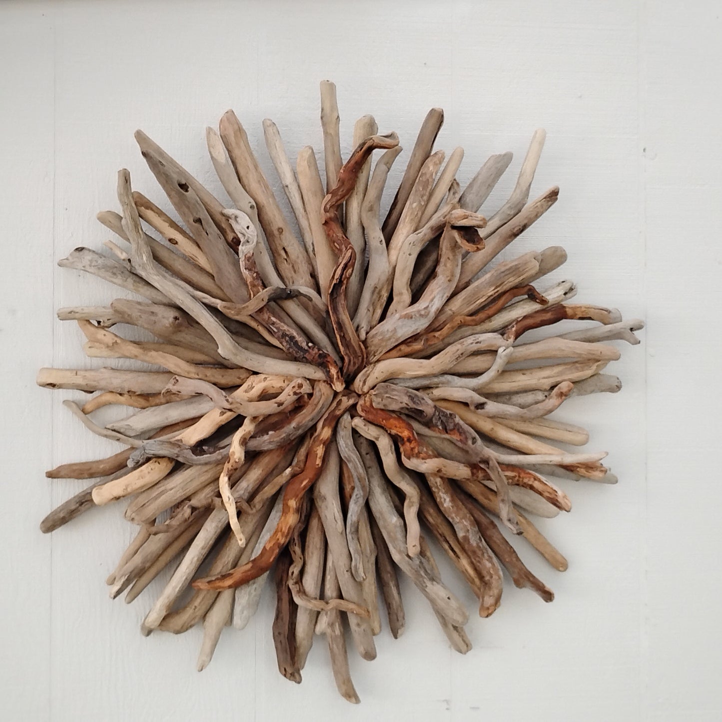 Driftwood Starburst Round Driftwood Wall Hanging