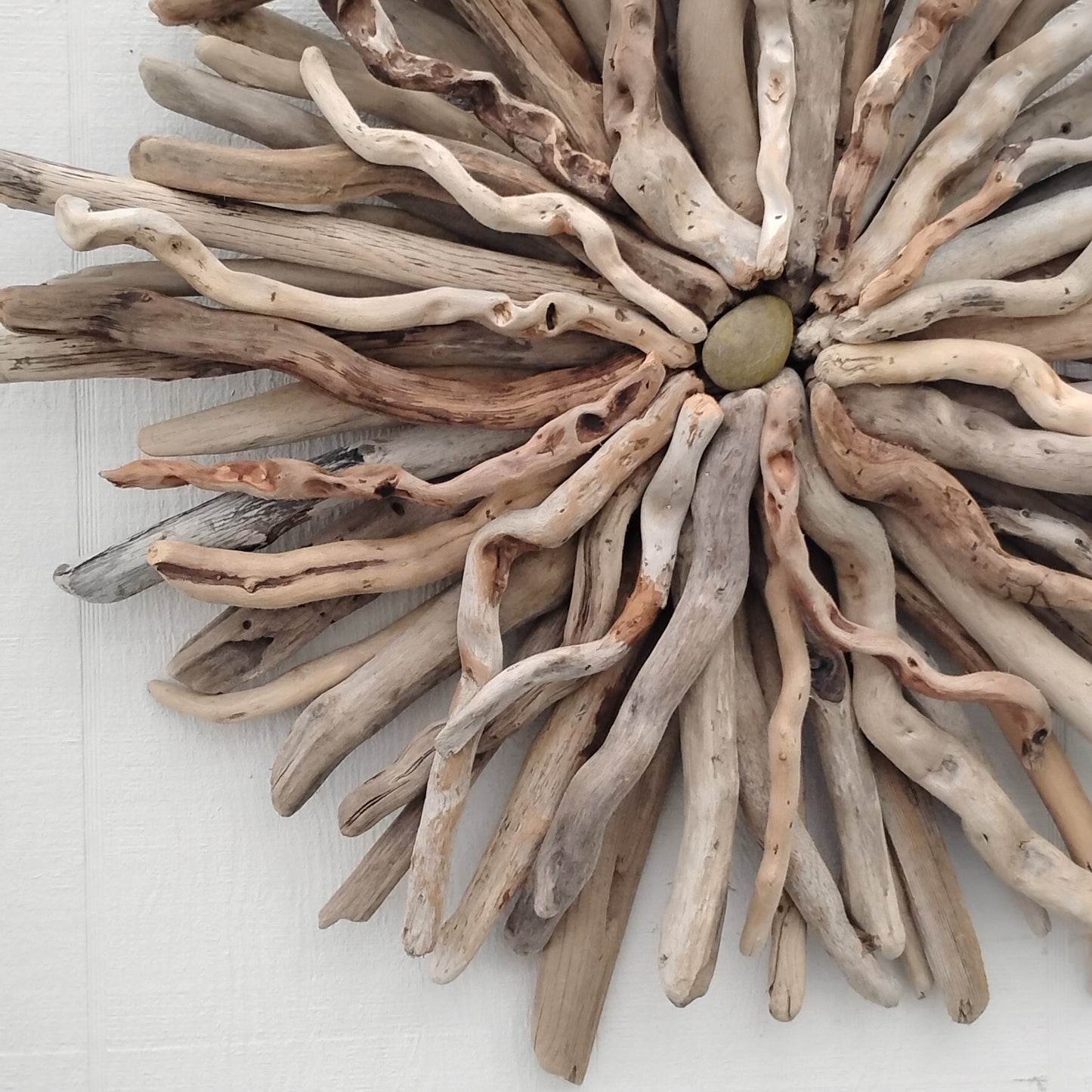 Driftwood Art Round Wall Sculpture