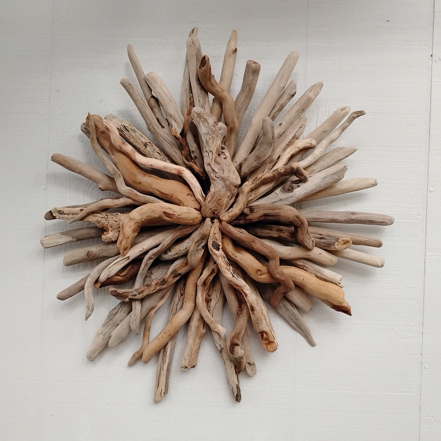 Driftwood Starburst Round Driftwood Wall Hanging