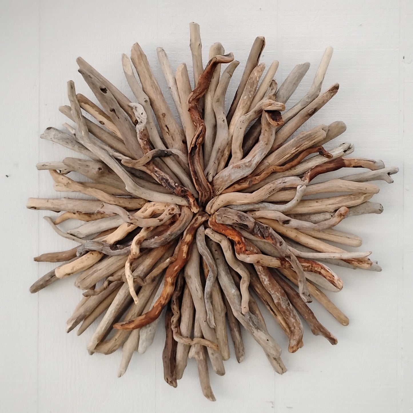 Driftwood Starburst Round Driftwood Wall Hanging