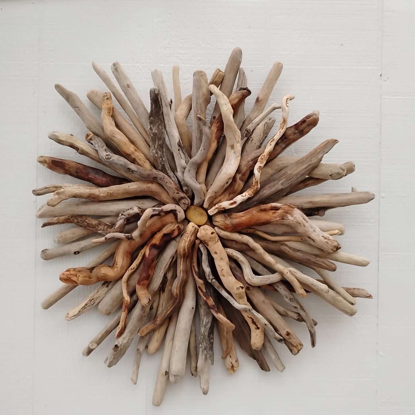 Driftwood Art Round Wall Sculpture