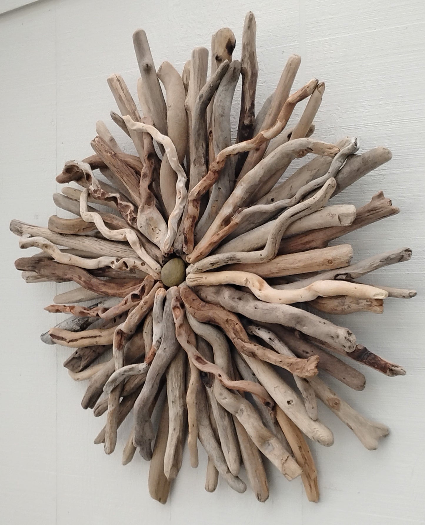 Driftwood Art Round Wall Sculpture
