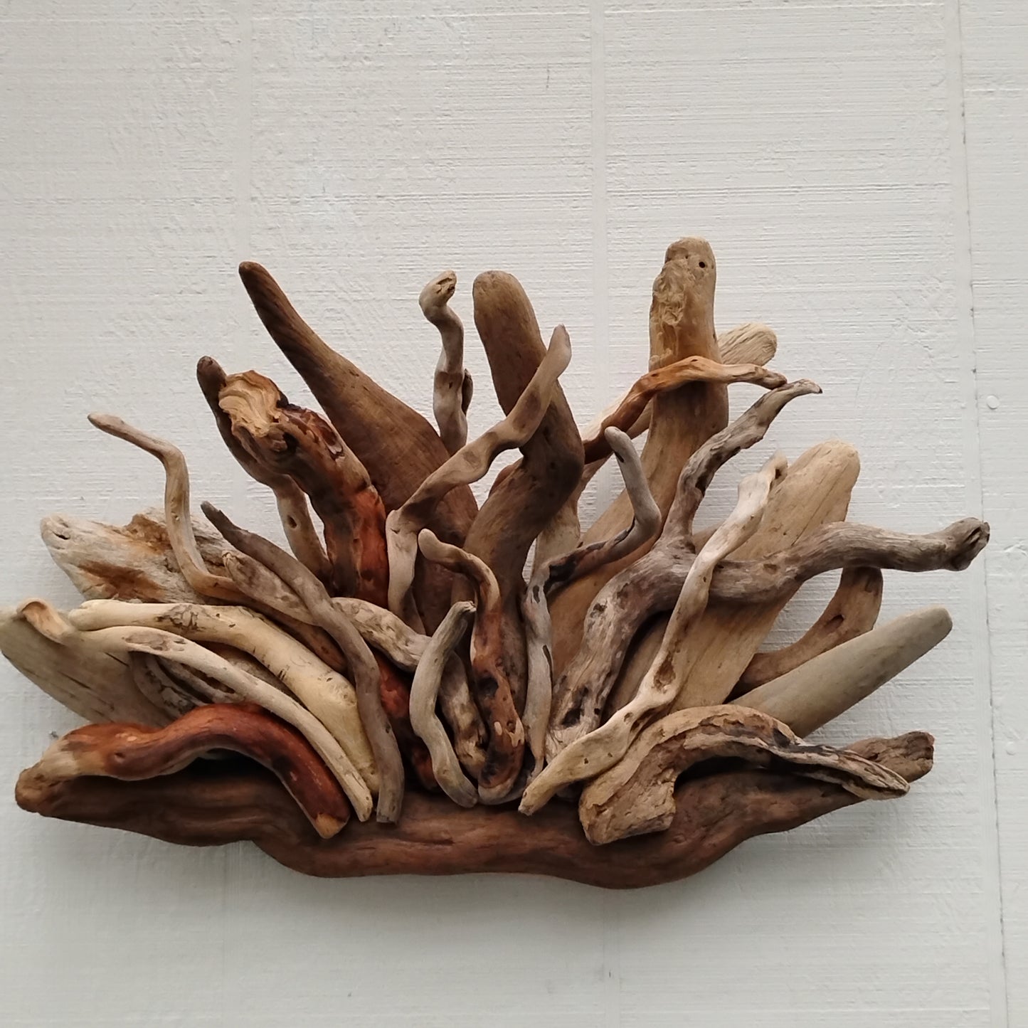 Rustic Fireplace Mantel Driftwood Art Abstract Wall Sculpture
