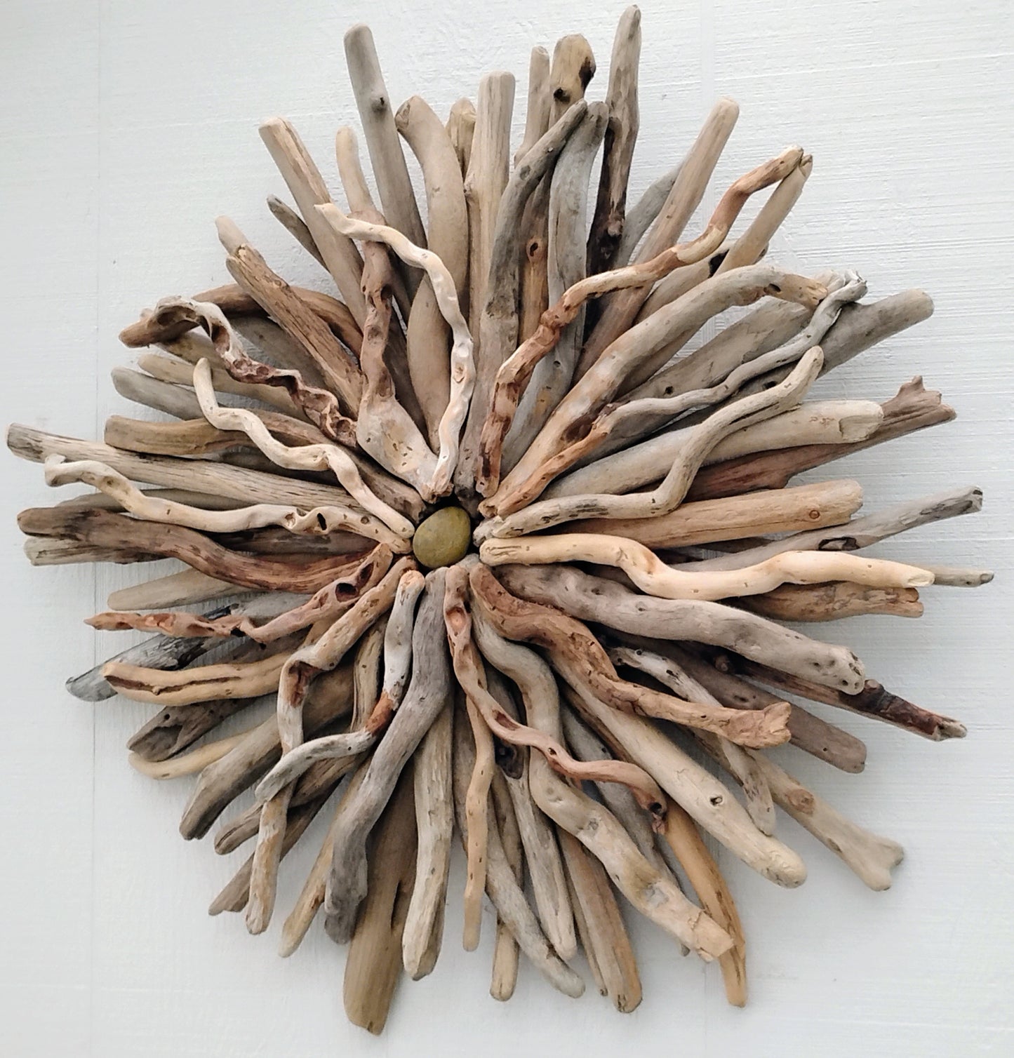 Driftwood Art Round Wall Sculpture