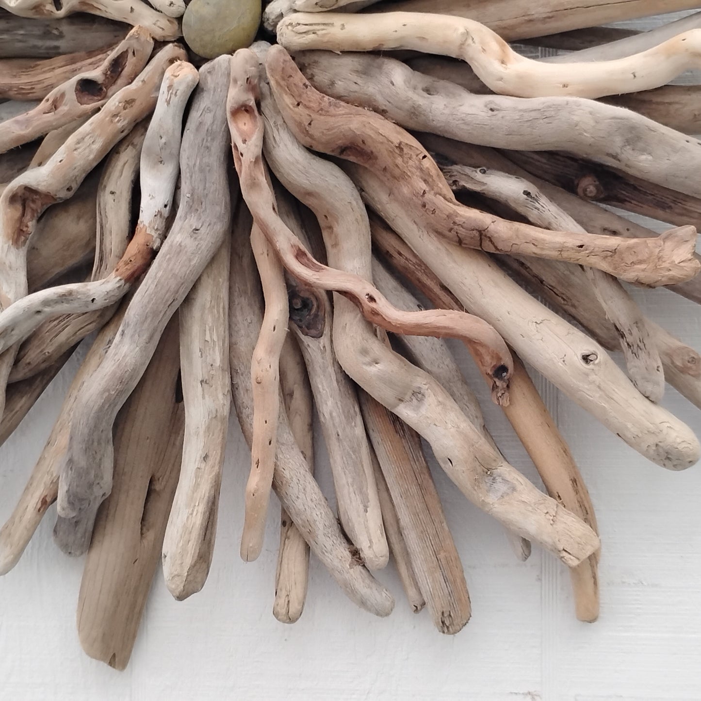 Driftwood Art Round Wall Sculpture