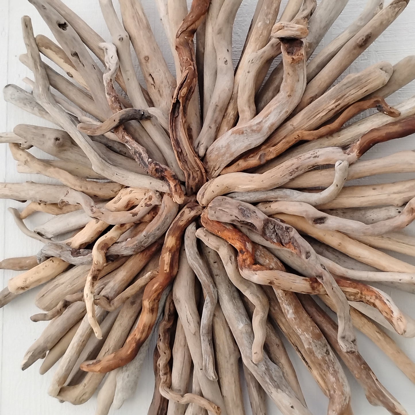 Driftwood Starburst Round Driftwood Wall Hanging