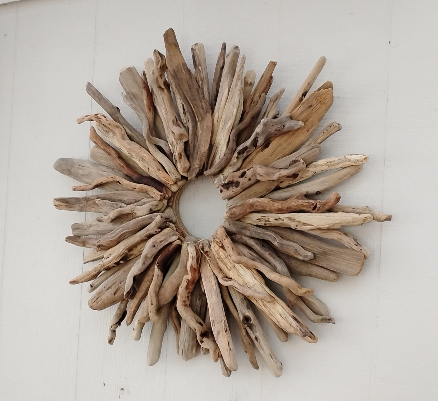 Large Driftwood Wreath Oregon Made Handcrafted Beach Cottage Wall Art