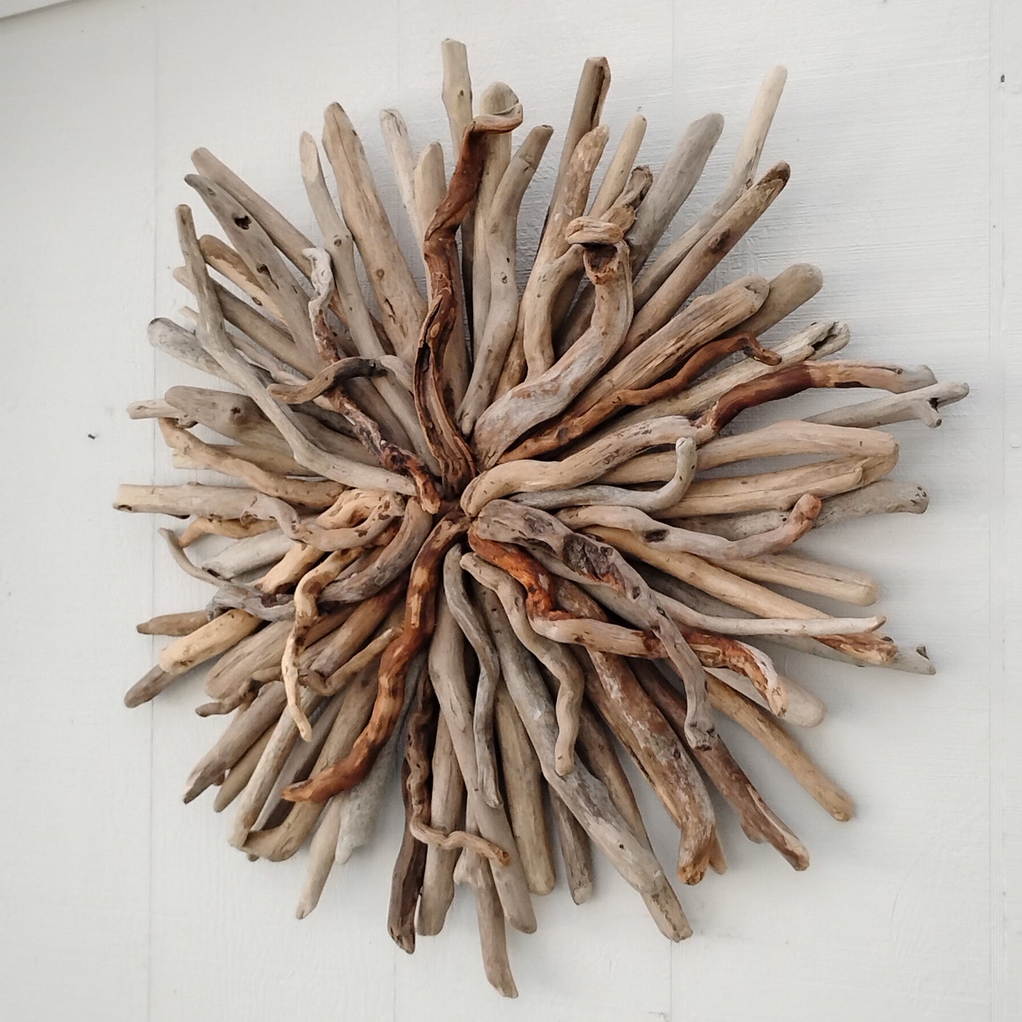 Driftwood Starburst Round Driftwood Wall Hanging