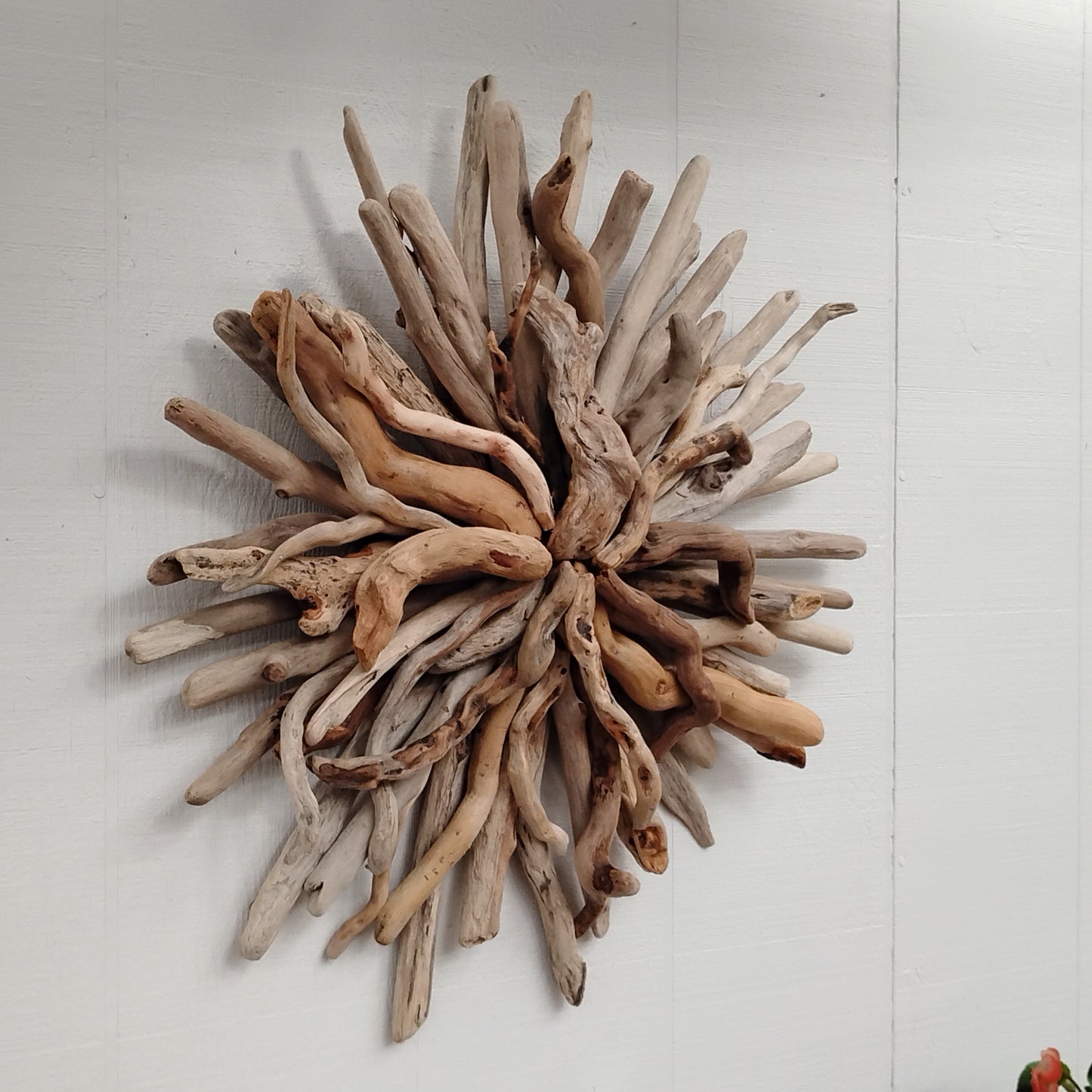 Driftwood Starburst Round Driftwood Wall Hanging