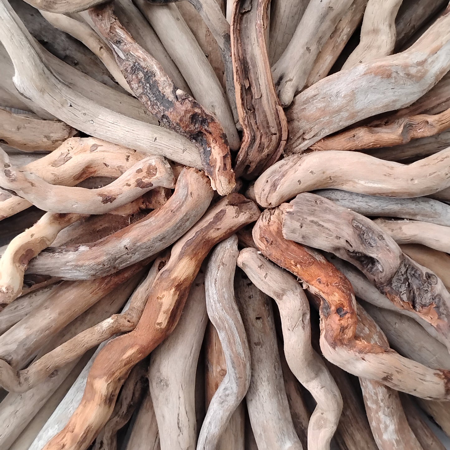 Driftwood Starburst Round Driftwood Wall Hanging
