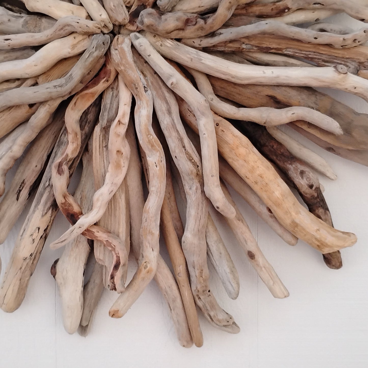 Natural Driftwood Art Starburst Wall Hanging