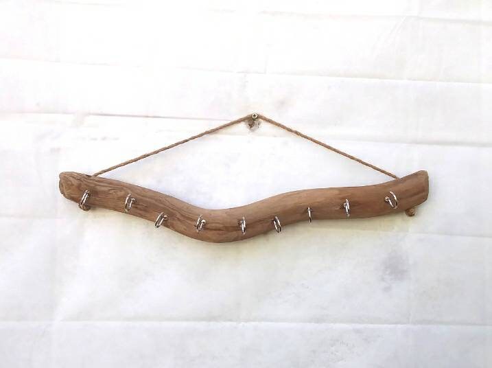 Driftwood Necklace Display Wall Mounted Decorative Hooks