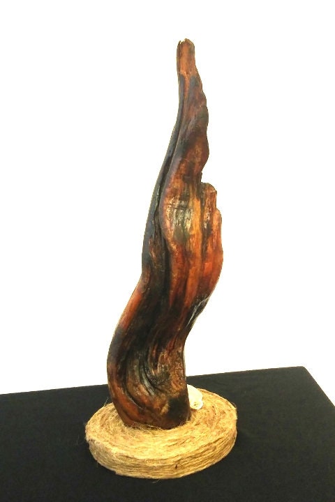 Small Mantel Sculpture Handmade With Driftwood And Beach Shells